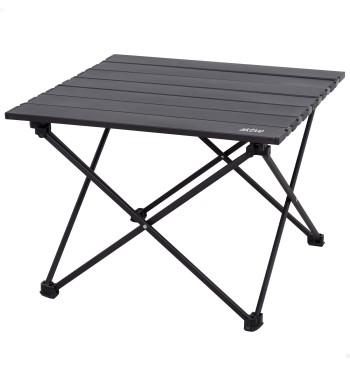 Table de camping pliante avec mécanisme anti-basculement...