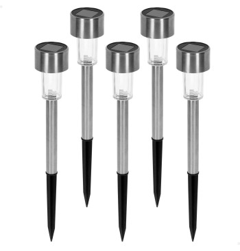 Lot de 5 lampes solaires LED à piquer