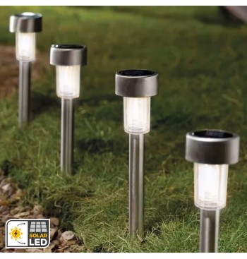 Lot de 5 lampes solaires LED à piquer 2