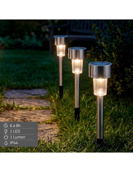 Lot de 5 lampes solaires LED à piquer