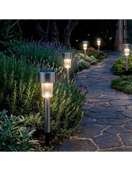 Lot de 5 lampes solaires LED à piquer