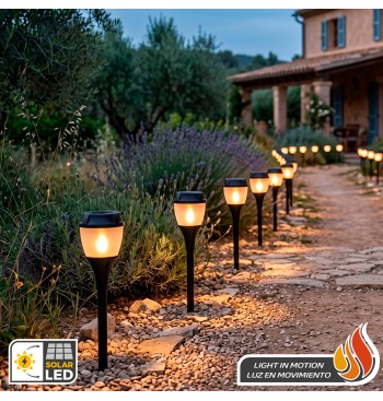 Lampe solaire LED de jardin avec piquet 2