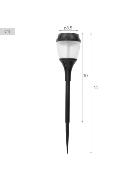 Lampe solaire LED de jardin avec piquet