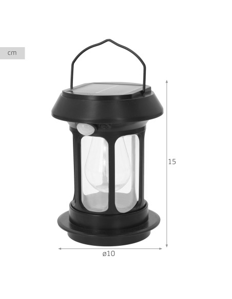 Lanterne solaire LED avec détecteur de mouvement