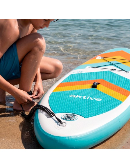 Planche de paddle gonflable junior 7,28" avec sac à dos, pompe et pagaie