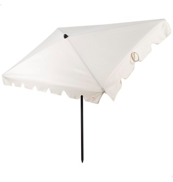 Parasol rectangulaire inclinable 200 x 125 cm couleur crème