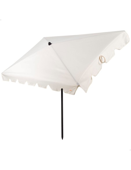 Parasol rectangulaire inclinable 200 x 125 cm couleur crème