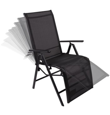 Chaise longue de jardin pliante en aluminium 2