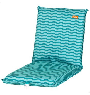 Siège de plage pliant 40x48x56 cm vagues turquoise