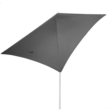 Parasol rectangulaire 180x120 cm pour usage extérieur, gris