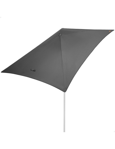 Parasol rectangulaire 180x120 cm pour usage extérieur, gris