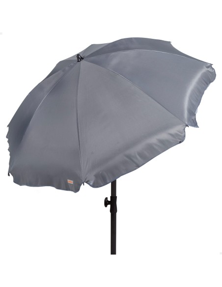 Parasol de plage 200 cm gris foncé