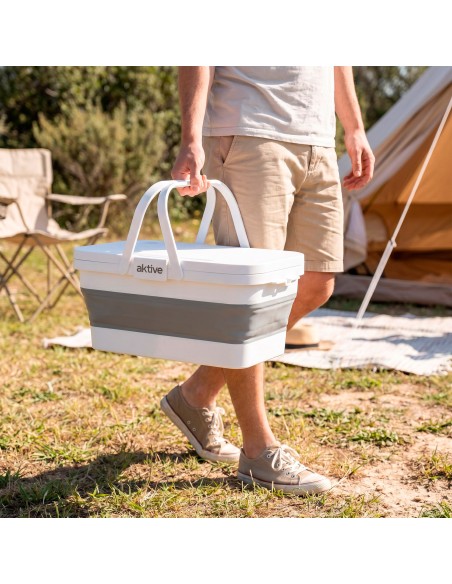 Panier de pique-nique pliable de 15 L avec table intégrée