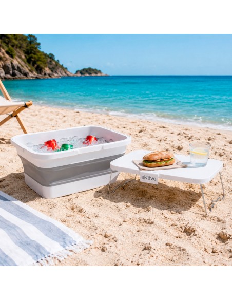 Panier de pique-nique pliable de 15 L avec table intégrée