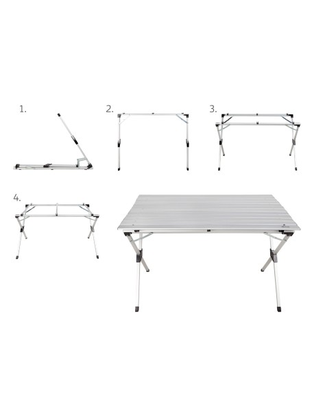 Table pliante en aluminium pour le camping