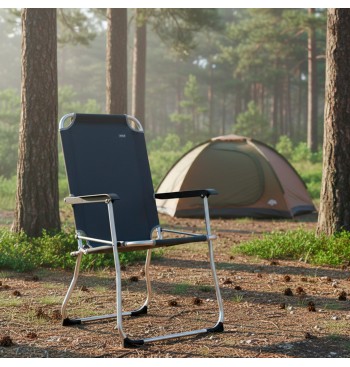 Chaise pliante fixe en aluminium 2