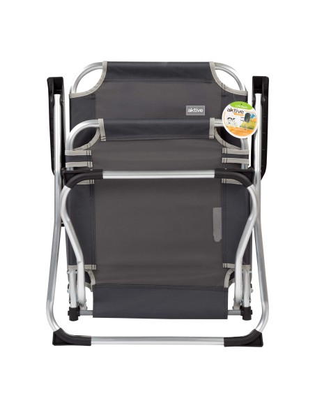 Chaise pliante fixe en aluminium