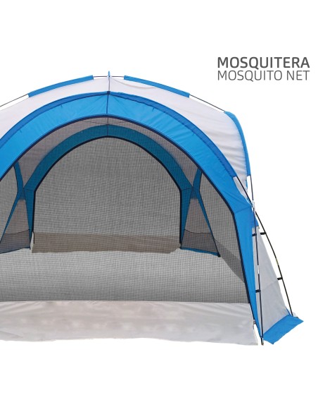 Tente de camping avec moustiquaire
