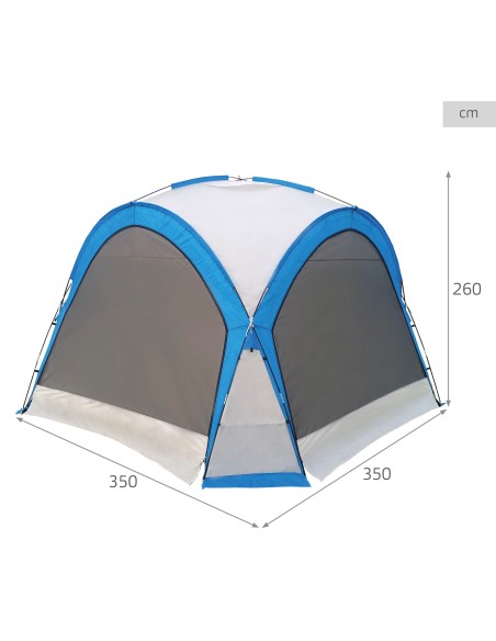 Tente de camping avec moustiquaire