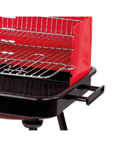 Barbecue à charbon portable pour 4 niveaux