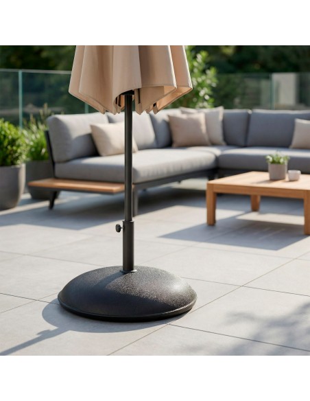 Support de parasol circulaire en ciment Ø35/48 mm