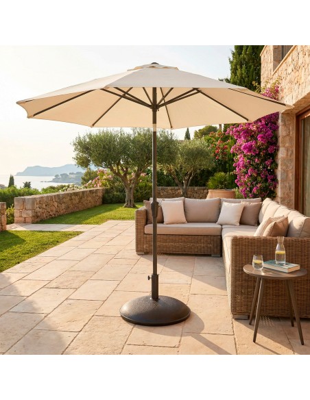 Support de parasol circulaire en ciment Ø35/48 mm