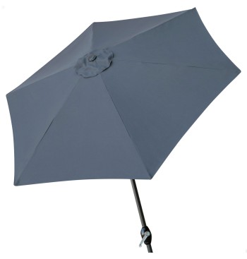 Parasol hexagonal Ø300 cm mât aluminium coloris anthracite