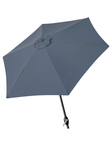 Parasol hexagonal Ø300 cm mât aluminium coloris anthracite