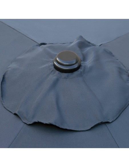 Parasol hexagonal Ø300 cm mât aluminium coloris anthracite