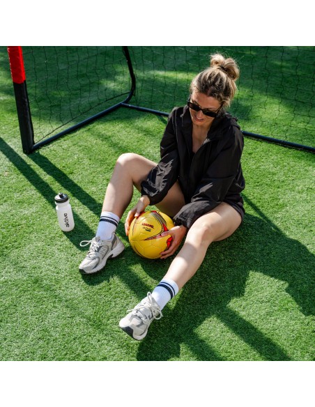Ballon de football en cuir synthétique taille 5 avec coutures renforcées