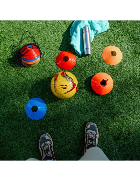 Ballon de football en cuir synthétique taille 5 avec coutures renforcées