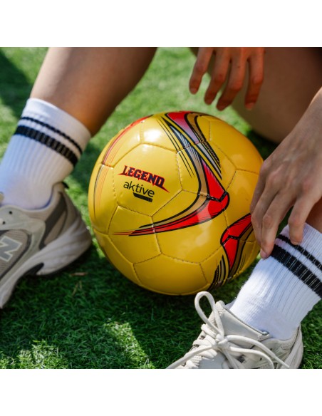 Ballon de football en cuir synthétique taille 5 avec coutures renforcées