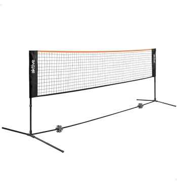Filet de volley-ball et de badminton portable et réglable...