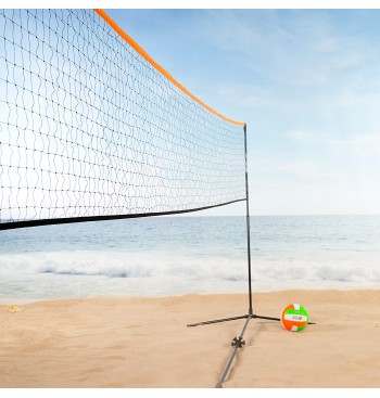 Filet de volley-ball et de badminton portable et réglable... 2