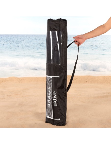 Filet de volley-ball et de badminton portable et réglable en hauteur avec sac