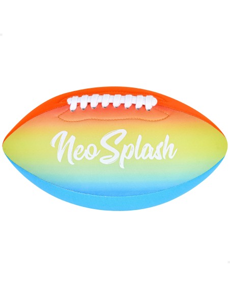 Ballon de rugby de plage en néoprène arc-en-ciel, antidérapant et résistant à l'eau, 26 cm