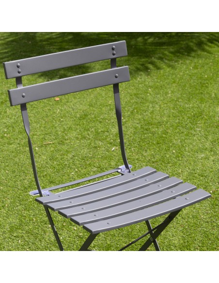 Conjunto de muebles de terraza 60x70 cm negro