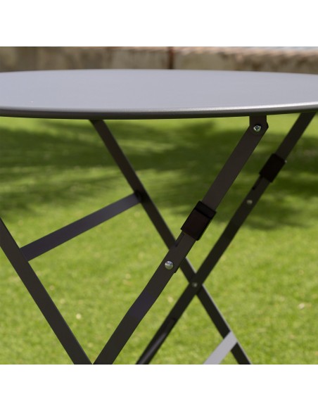 Conjunto de muebles de terraza 60x70 cm negro