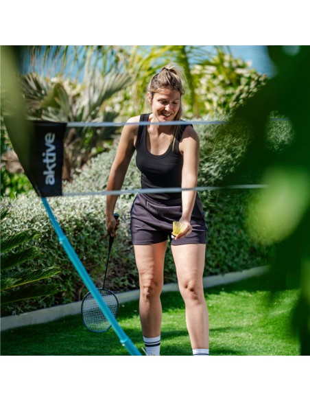 Filet de badminton multifonctionnel portable et extensible avec accessoires