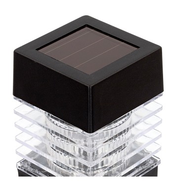 Pack 4 focos solares exterior luz LED blanca c/estaca... 2