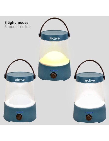 Lampe de camping LED USB 2 en 1 avec lumière variable 400 lumens