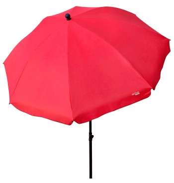 Parasol de jardin inclinable 240 cm UV30 rouge
