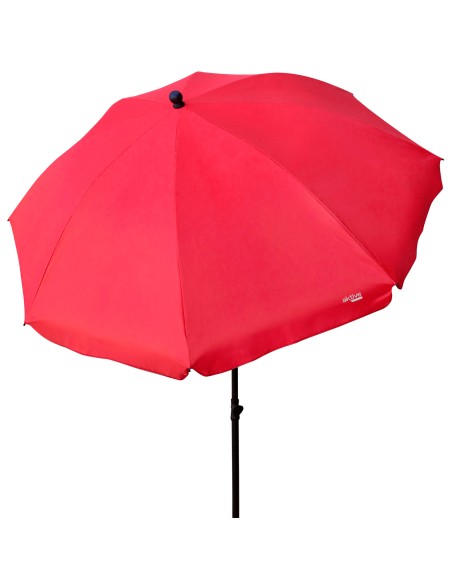Parasol de jardin inclinable 240 cm UV30 rouge