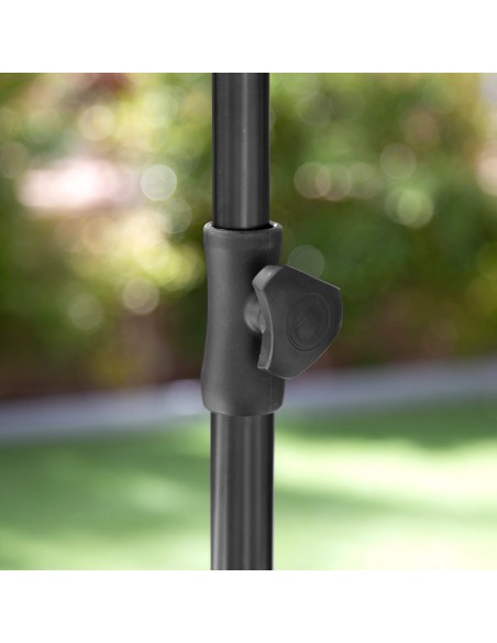 Parasol de jardin inclinable 240 cm UV30 rouge