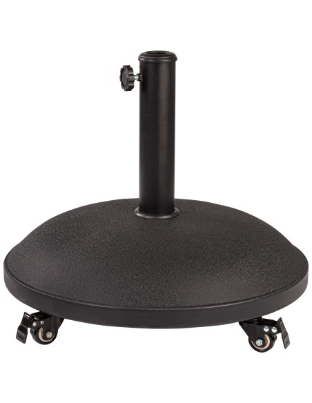 Pied de parasol circulaire en ciment Ø35/48 mm avec roulettes