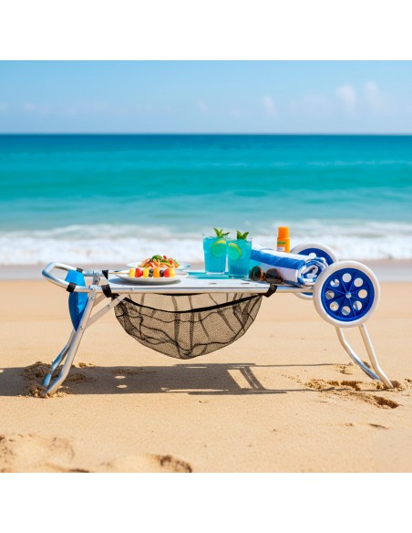 Chariot de plage en aluminium