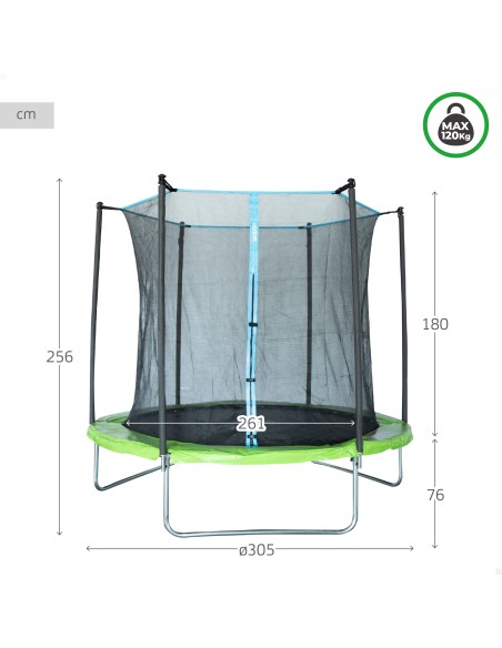 Trampoline enfant extérieur Ø261 cm