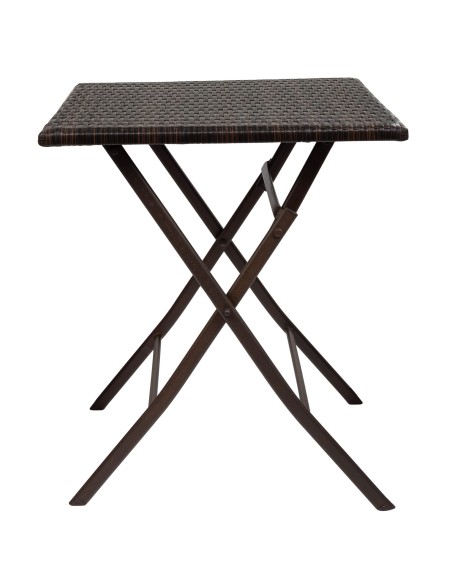 Ensemble table de jardin et 2 chaises en rotin