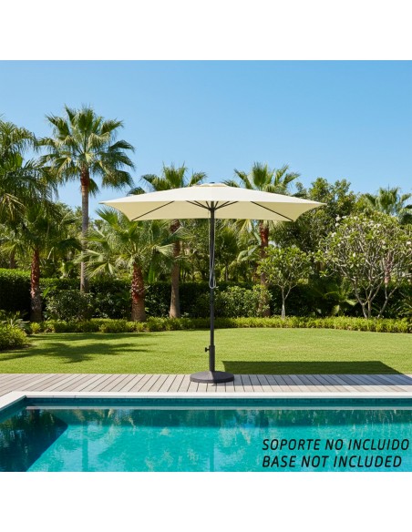Parasol de jardin carré 270x270 cm avec protection UV50