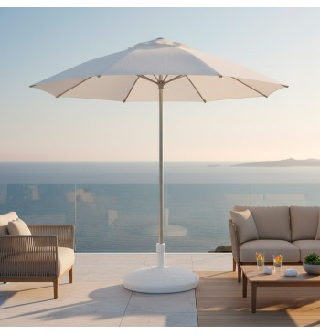 Pied de parasol circulaire blanc Ø25-48 mm 2